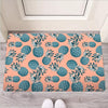 Hawaiian Neon Pineapple Print Door Mat-grizzshop