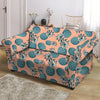 Hawaiian Neon Pineapple Print Loveseat Cover-grizzshop