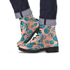 Hawaiian Neon Pineapple Print Men's Boots-grizzshop