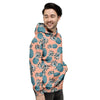 Hawaiian Neon Pineapple Print Men's Hoodie-grizzshop