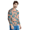 Hawaiian Neon Pineapple Print Men's Sweatshirt-grizzshop