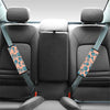 Hawaiian Neon Pineapple Print Seat Belt Cover-grizzshop