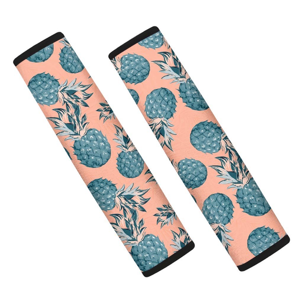 Hawaiian Neon Pineapple Print Seat Belt Cover-grizzshop