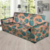 Hawaiian Neon Pineapple Print Sofa Cover-grizzshop