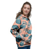 Hawaiian Neon Pineapple Print Women's Hoodie-grizzshop