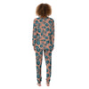 Hawaiian Neon Pineapple Print Women's Pajamas-grizzshop