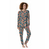 Hawaiian Neon Pineapple Print Women's Pajamas-grizzshop