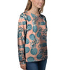 Hawaiian Neon Pineapple Print Women's Sweatshirt-grizzshop