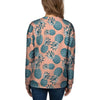 Hawaiian Neon Pineapple Print Women's Sweatshirt-grizzshop