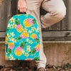 Hawaiian Pineapple Print Backpack-grizzshop