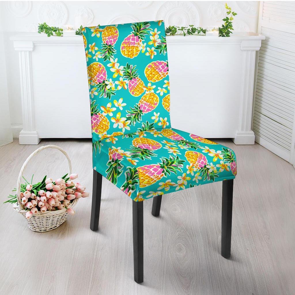 Hawaiian Pineapple Print Chair Cover-grizzshop