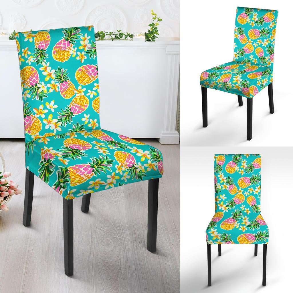 Hawaiian Pineapple Print Chair Cover-grizzshop