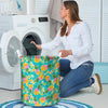 Hawaiian Pineapple Print Laundry Basket-grizzshop