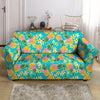 Hawaiian Pineapple Print Loveseat Cover-grizzshop