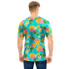 Hawaiian Pineapple Print Men T Shirt-grizzshop