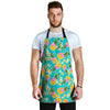 Hawaiian Pineapple Print Men's Apron-grizzshop