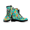 Hawaiian Pineapple Print Men's Boots-grizzshop