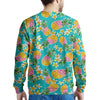 Hawaiian Pineapple Print Men's Sweatshirt-grizzshop