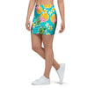 Hawaiian Pineapple Print Mini Skirt-grizzshop