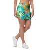 Hawaiian Pineapple Print Mini Skirt-grizzshop