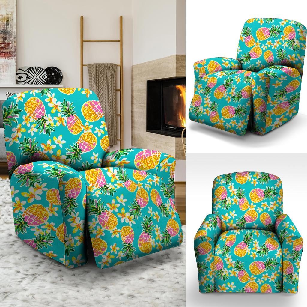 Hawaiian Pineapple Print Recliner Cover-grizzshop