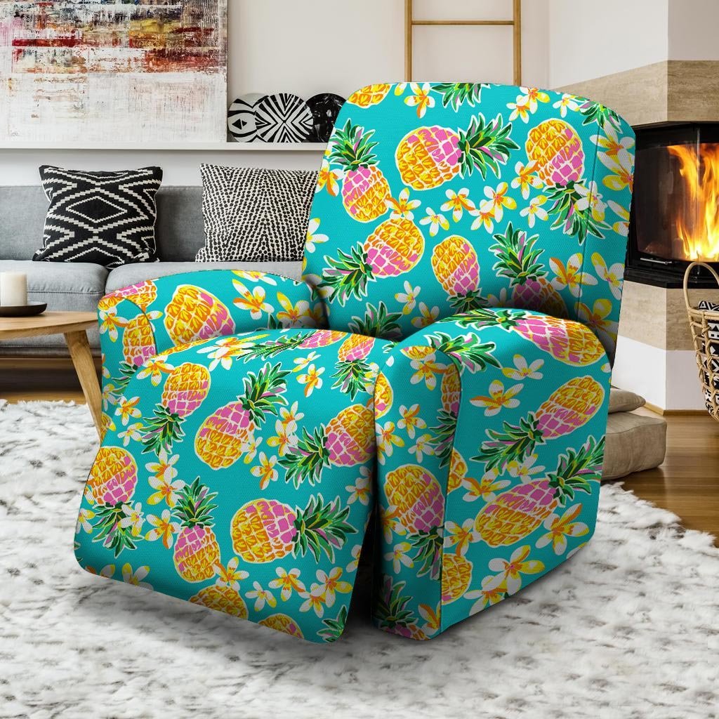 Hawaiian Pineapple Print Recliner Cover-grizzshop