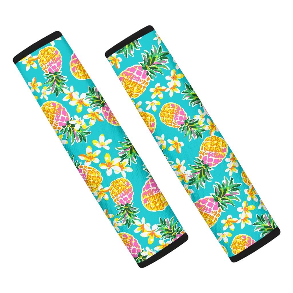 Hawaiian Pineapple Print Seat Belt Cover-grizzshop