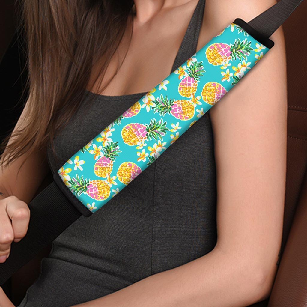 Hawaiian Pineapple Print Seat Belt Cover-grizzshop