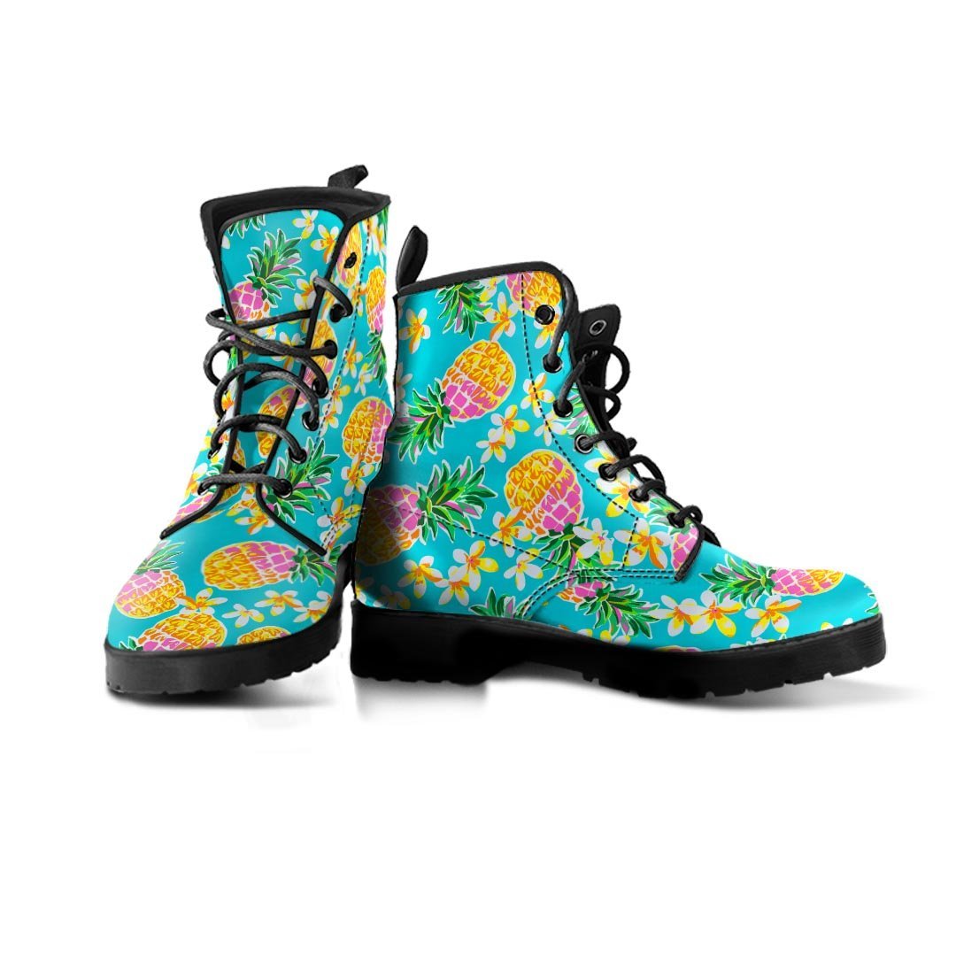 Hawaiian Pineapple Print Women's Boots-grizzshop