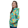 Hawaiian Pineapple Print Women's Hoodie-grizzshop