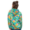 Hawaiian Pineapple Print Women's Hoodie-grizzshop