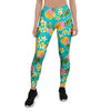 Hawaiian Pineapple Print Women's Leggings-grizzshop