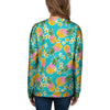 Hawaiian Pineapple Print Women's Sweatshirt-grizzshop