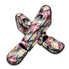 Hawaiian Pink Hibiscus Print Pattern Muay Thai Shin Guards-grizzshop