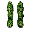 Hawaiian Summer Leaves Print Pattern Muay Thai Shin Guards-grizzshop