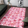 Hawaiian Tropical Flamingo Floral Pattern Print Floor Mat-grizzshop