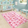 Hawaiian Tropical Flamingo Floral Pattern Print Floor Mat-grizzshop