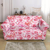 Hawaiian Tropical Flamingo Floral Pattern Print Loveseat Cover-grizzshop