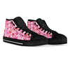 Hawaiian Tropical Flamingo Floral Pattern Print Men Women's High Top Shoes-grizzshop