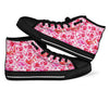 Hawaiian Tropical Flamingo Floral Pattern Print Men Women's High Top Shoes-grizzshop