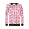 Hawaiian Tropical Flamingo Floral Pattern Print Women Crewneck Sweatshirt-grizzshop