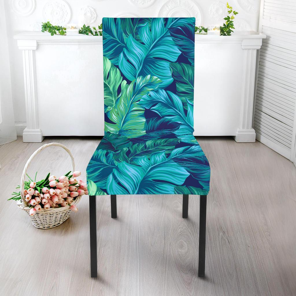 Hawaiian Tropical Palm Leaves Pattern Print Chair Cover-grizzshop