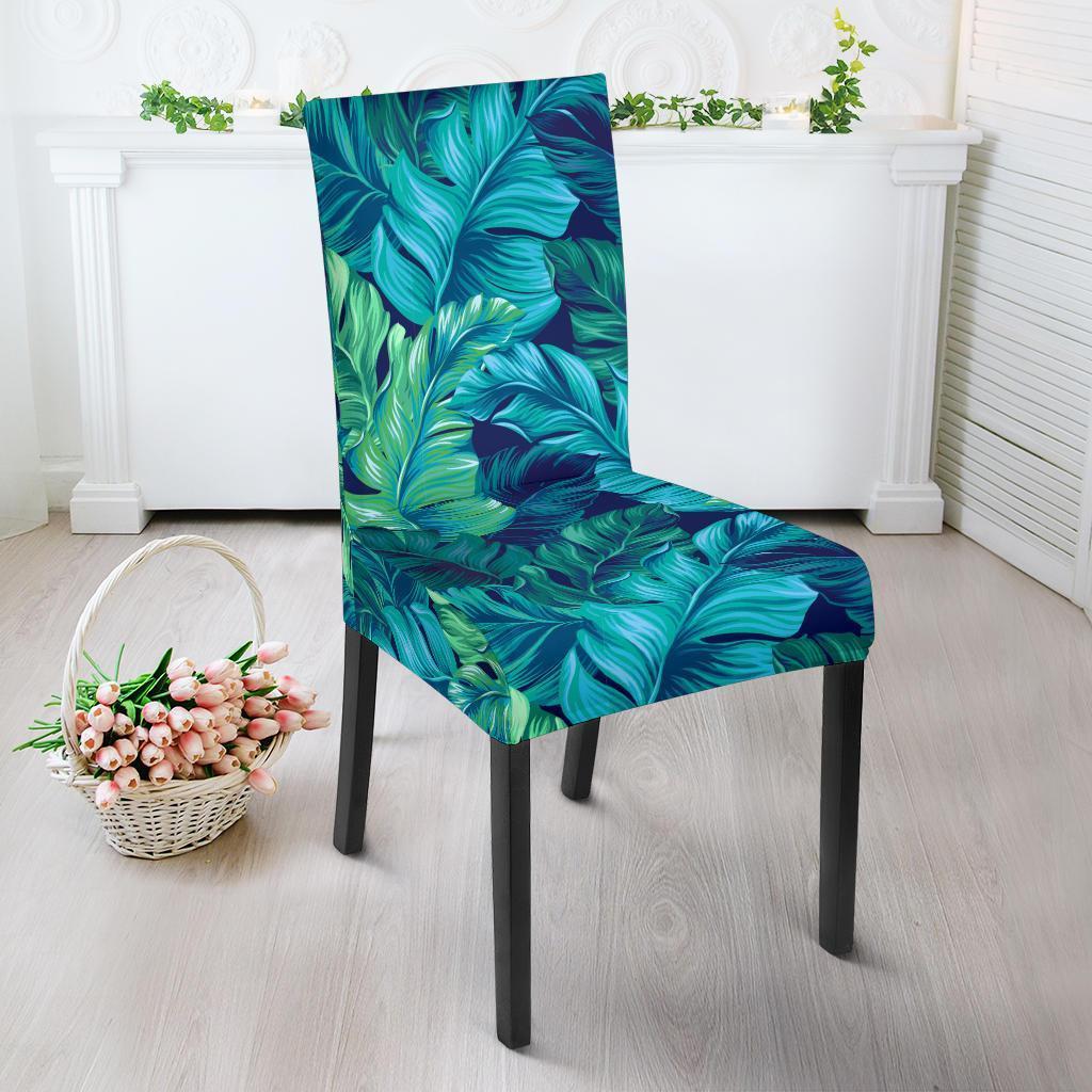 Hawaiian Tropical Palm Leaves Pattern Print Chair Cover-grizzshop