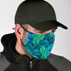 Hawaiian Tropical Palm Leaves Pattern Print Face Mask-grizzshop