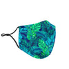 Hawaiian Tropical Palm Leaves Pattern Print Face Mask-grizzshop