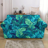 Hawaiian Tropical Palm Leaves Pattern Print Loveseat Cover-grizzshop