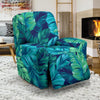 Hawaiian Tropical Palm Leaves Pattern Print Recliner Cover-grizzshop