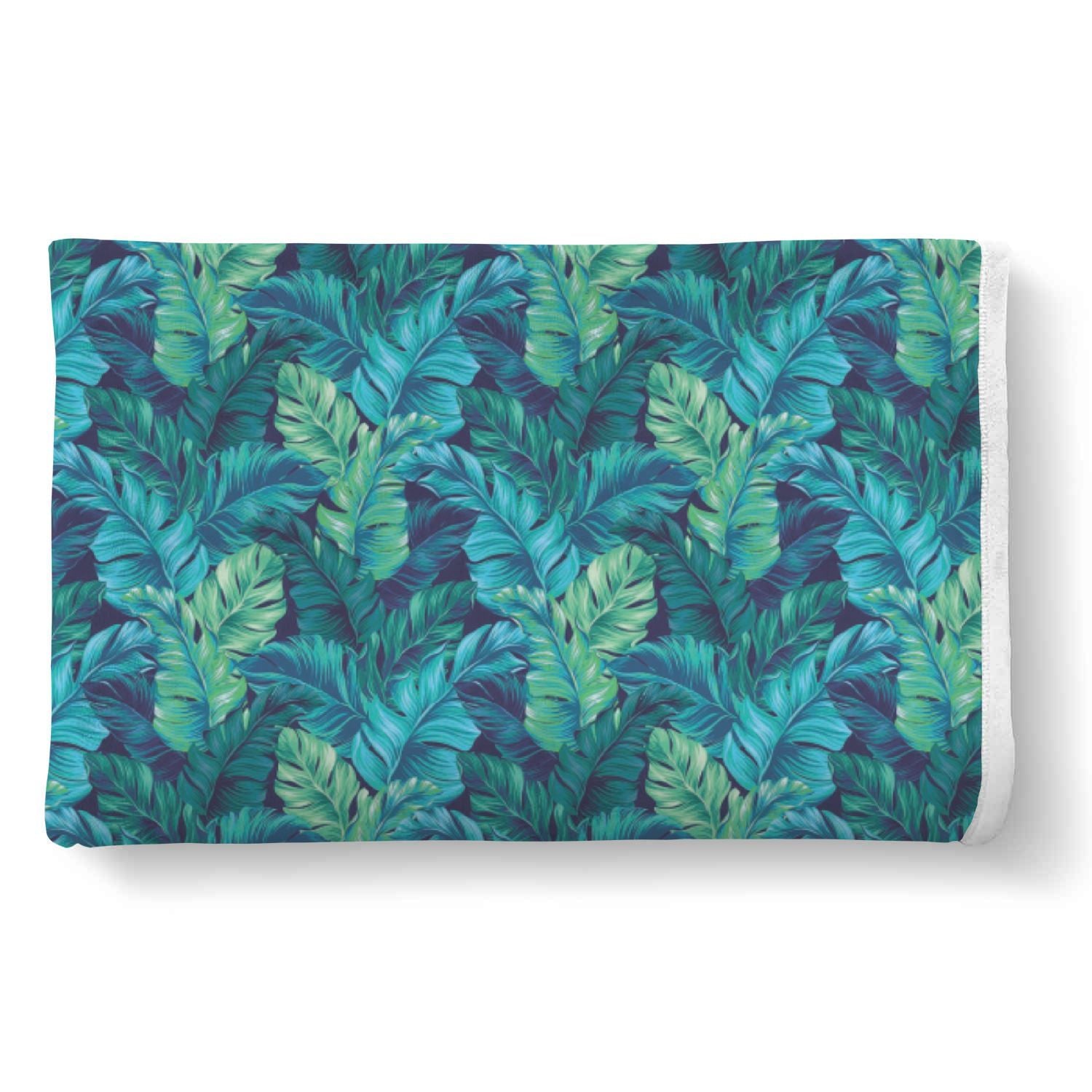 Hawaiian Tropical Palm Leaves Pattern Print Throw Blanket-grizzshop