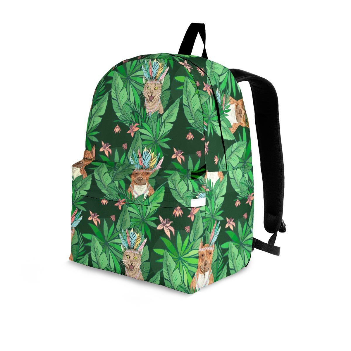 Hawaiian Tropical Pitbull Backpack-grizzshop