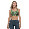 Hawaiian Tropical Pitbull Sports Bra-grizzshop